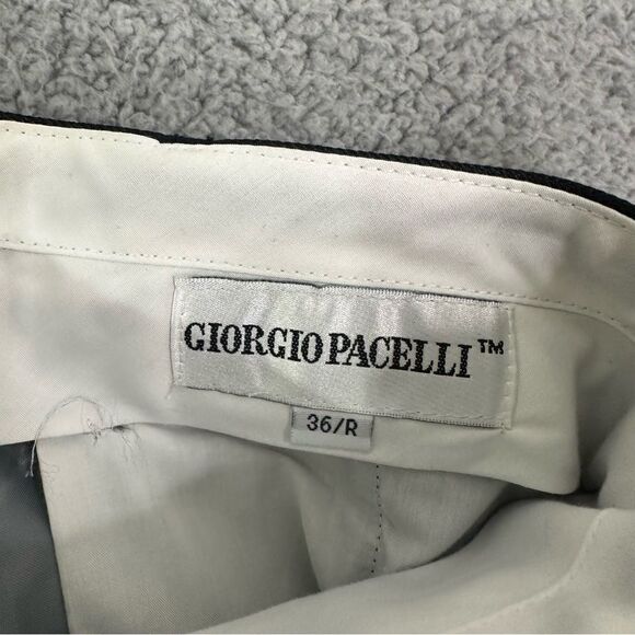 Giorgio Pacelli Dress Pants Men 34x27.5 Navy Pleated Slacks‎ - Picture 3 of 11